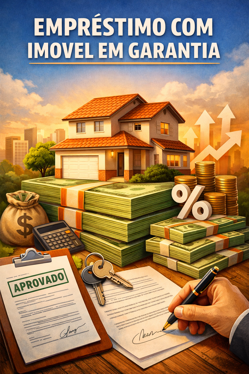 Simulação de empréstimo com garantia de imóvel (home equity)